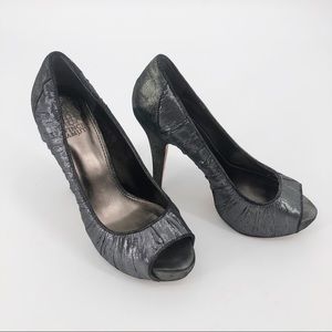 Vince Camuto Moda Leather Graphite Heel Women 8.5
